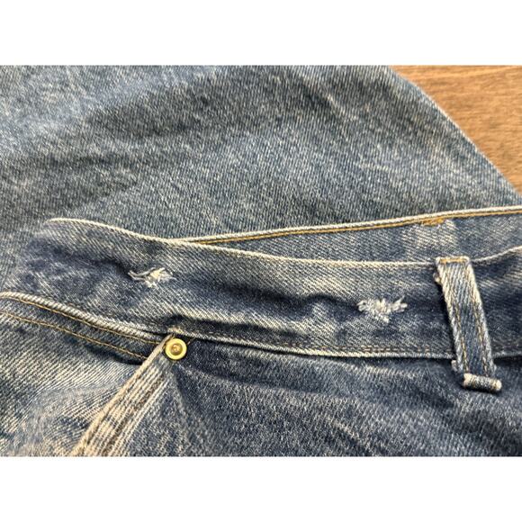 Vintage Carhartt Mens Blue Carpenter Double Knee Denim Jeans Size 42x32 B07 DNM - Picture 13 of 14